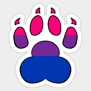 LGBTQ+ Paw Print Flags Sticker